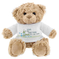 Personalised Blue Church Message Teddy Bear | Inspired Creative Gifts | UK Supplier