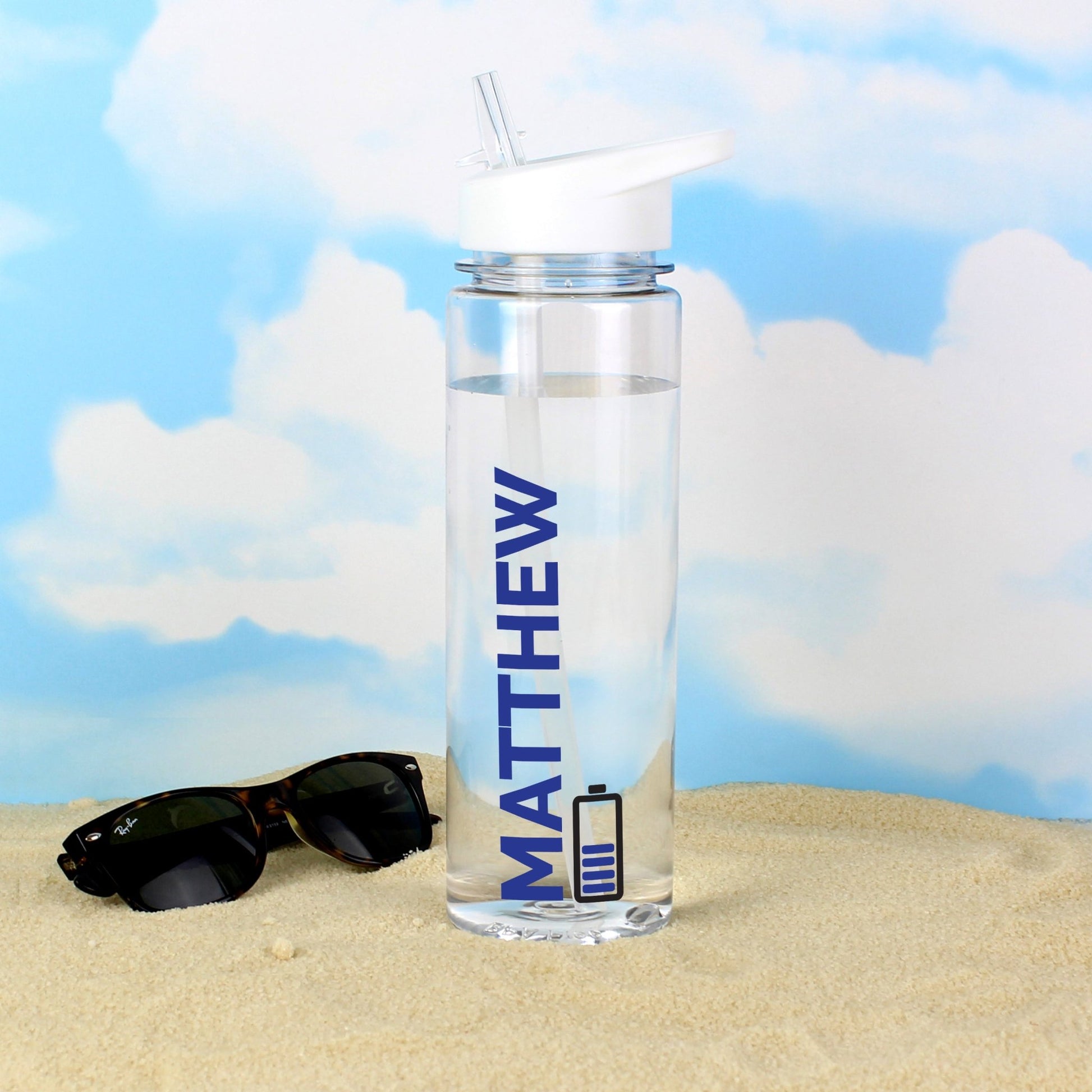 Personalised Blue Fuel Water Bottle | Inspired Creative Gifts
