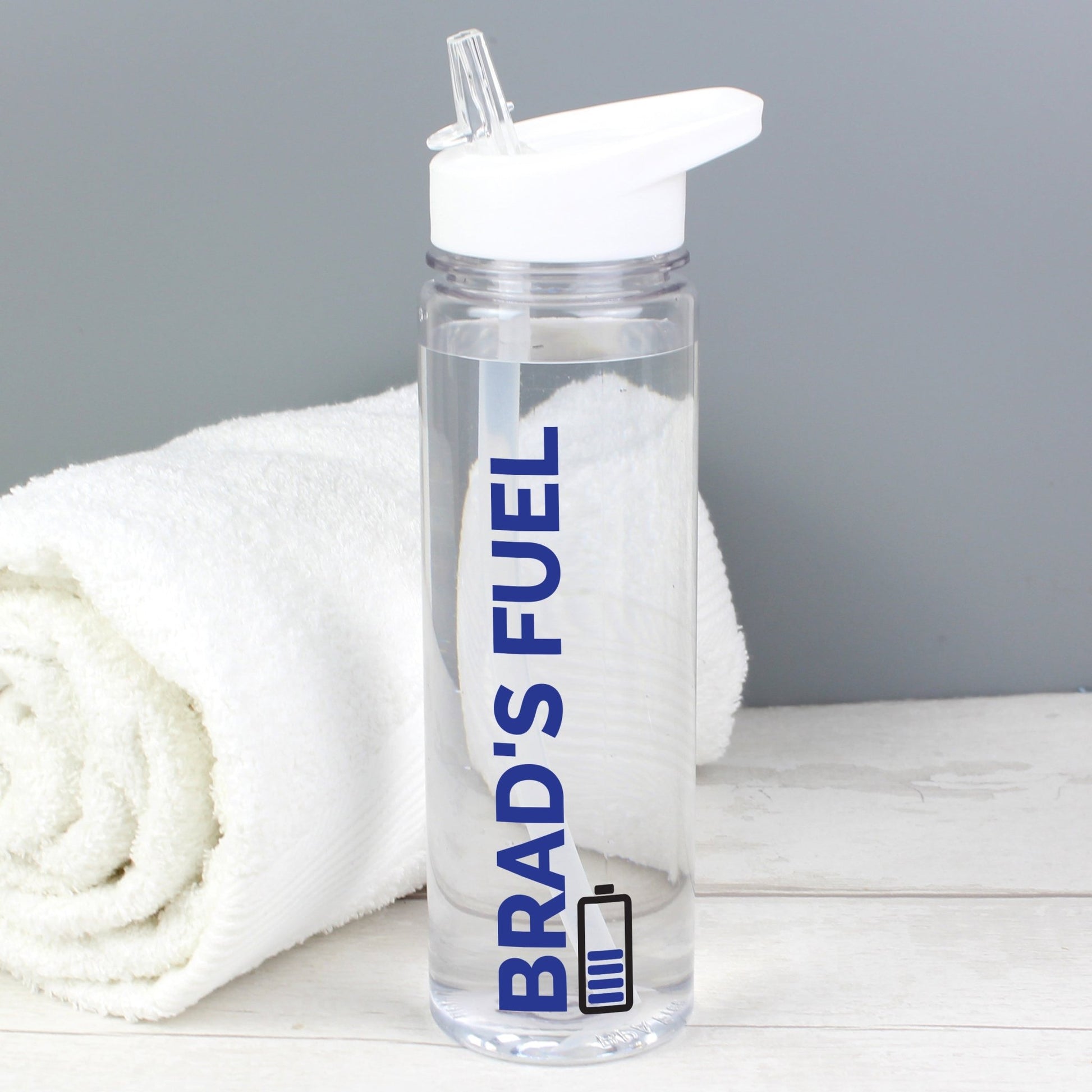 Personalised Blue Fuel Water Bottle | Inspired Creative Gifts