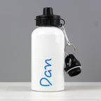 Personalised Blue Name Drinks Bottle | Inspired Creative Gifts | UK Supplier