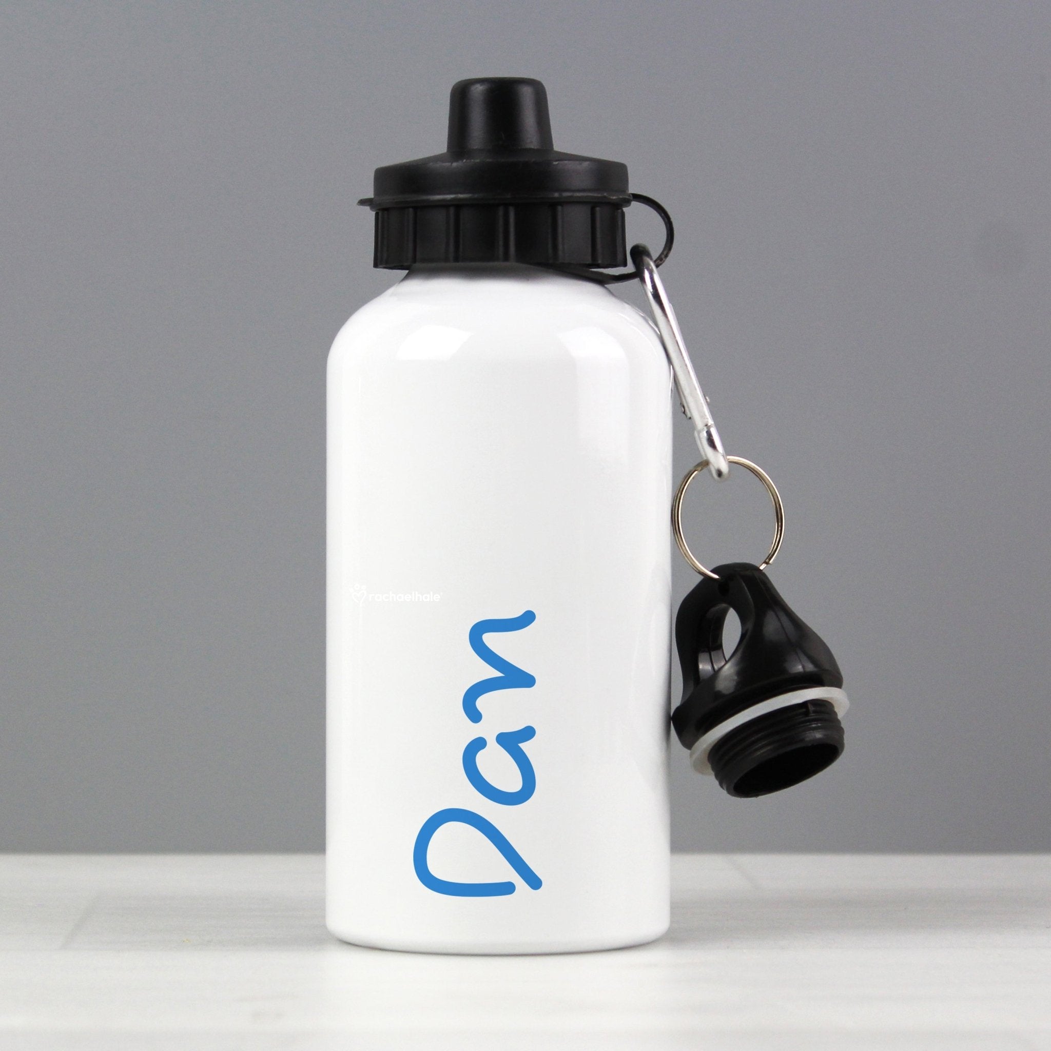 Personalised Blue Name Drinks Bottle | Inspired Creative Gifts | UK Supplier