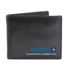 Personalised Blue Worlds Best Dad Leather Wallet | Inspired Creative Gifts | UK Supplier