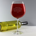 Personalised Bold Statement Bottle of Wine Glass | Inspired Creative Gifts | UK Supplier