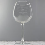 Personalised Bold Statement Bottle of Wine Glass | Inspired Creative Gifts | UK Supplier