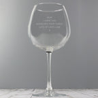 Personalised Bold Statement Bottle of Wine Glass | Inspired Creative Gifts | UK Supplier