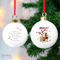 Personalised Boofle Christmas Reindeer Bauble | Inspired Creative Gifts | UK Supplier