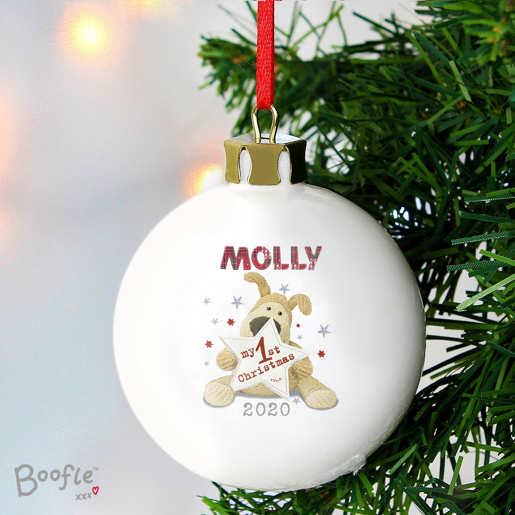 Personalised Boofle My 1st Christmas Bauble | Inspired Creative Gifts | UK Supplier