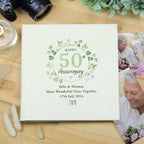 Personalised Botanical Anniversary Photo Album | Inspired Creative Gifts | UK Supplier