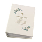 Personalised Botanical Cross 6x4 Photo Album with Sleeves | Inspired Creative Gifts | UK Supplier