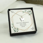 Personalised Botanical Sentiment Butterfly Necklace and Box | Inspired Creative Gifts | UK Supplier