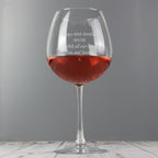 Personalised Bottle of Wine Glass | Inspired Creative Gifts | UK Supplier