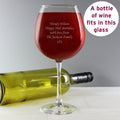 Personalised Bottle of Wine Glass | Inspired Creative Gifts | UK Supplier