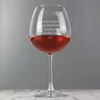 Personalised Bottle of Wine Glass | Inspired Creative Gifts | UK Supplier