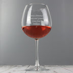 Personalised Bottle of Wine Glass | Inspired Creative Gifts | UK Supplier
