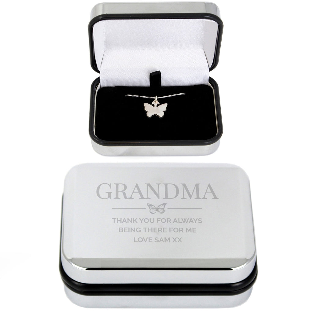 Personalised Box and Butterfly Necklace | Inspired Creative Gifts | UK Supplier