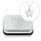 Personalised Box and Butterfly Necklace | Inspired Creative Gifts | UK Supplier