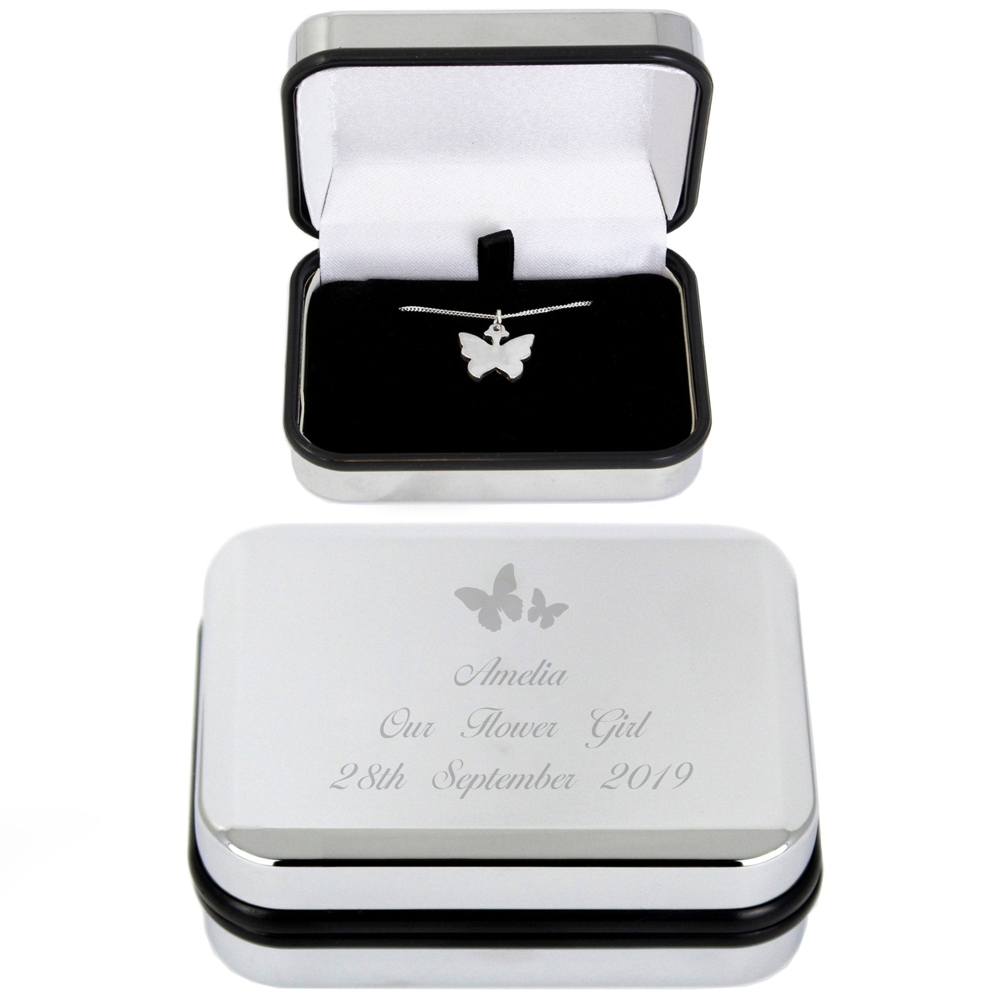 Personalised Butterfly Box and Butterfly Necklace | Inspired Creative Gifts | UK Supplier