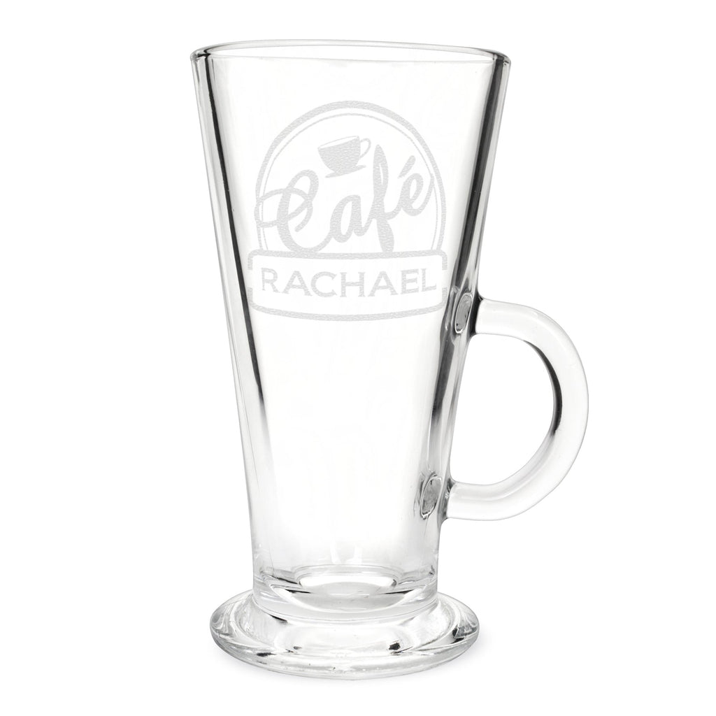 Personalised Cafe Latte Glass | Inspired Creative Gifts | UK Supplier