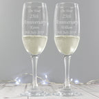 Personalised Celebration Pair of Flutes | Inspired Creative Gifts | UK Supplier