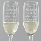 Personalised Celebration Pair of Flutes | Inspired Creative Gifts | UK Supplier