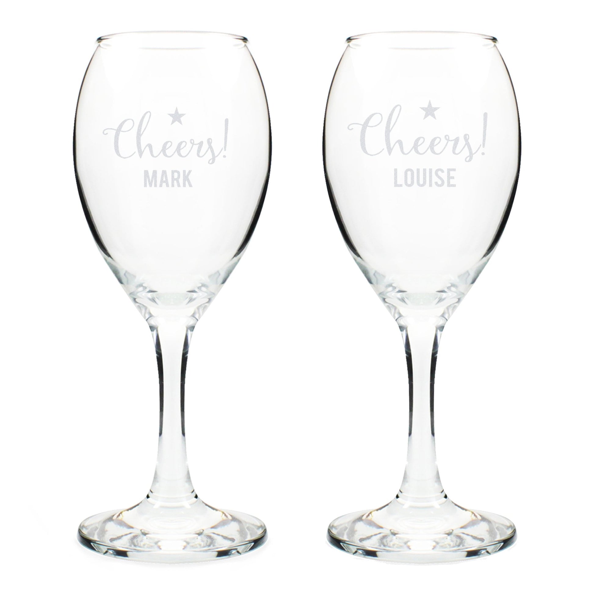 Personalised Cheers Wine Glass Set | Inspired Creative Gifts | UK Supplier