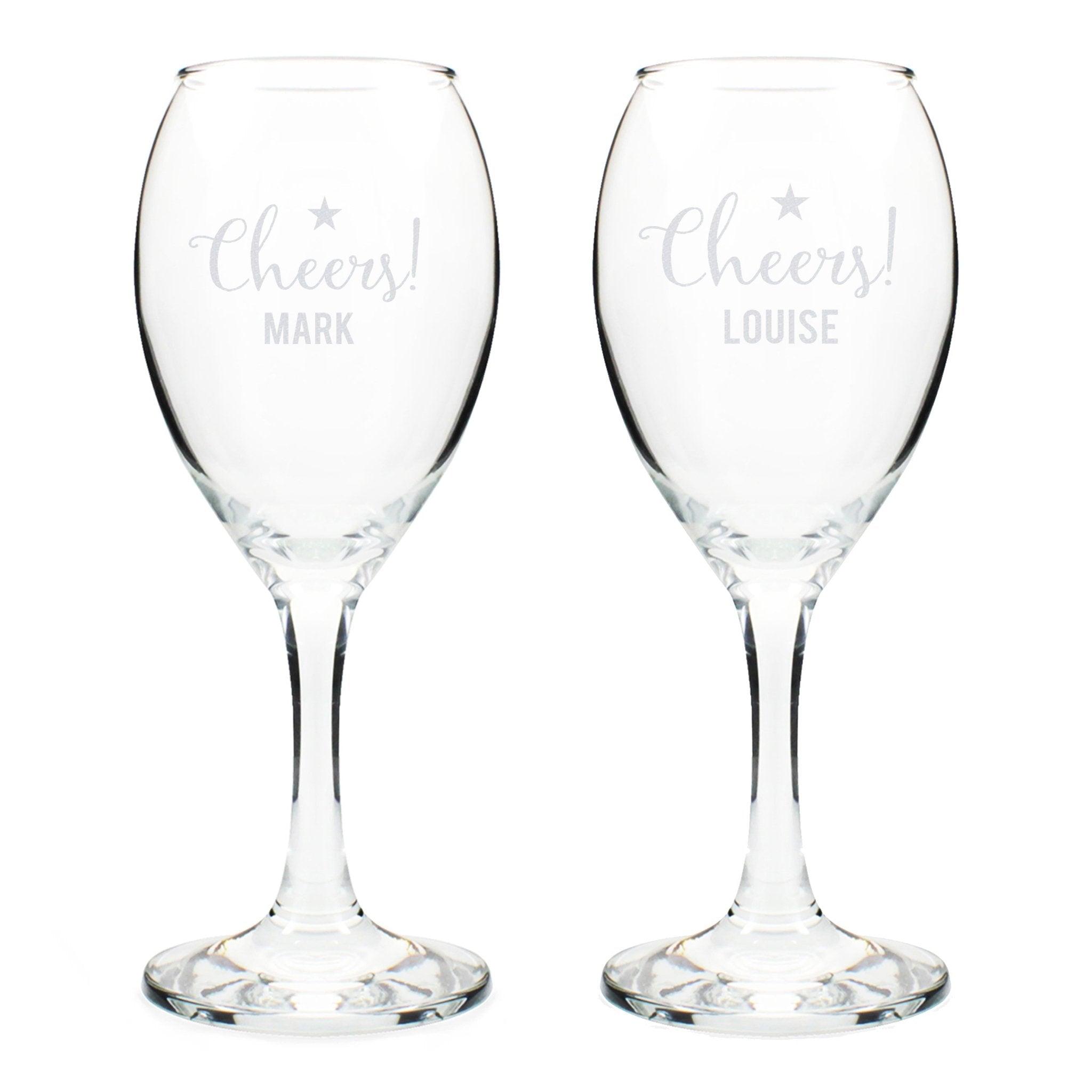 Personalised Cheers Wine Glass Set | Inspired Creative Gifts | UK Supplier