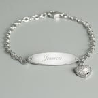 Personalised Children's Sterling Silver and Cubic Zirconia Bracelet | Inspired Creative Gifts | UK Supplier