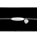 Personalised Children's Sterling Silver and Cubic Zirconia Bracelet | Inspired Creative Gifts | UK Supplier