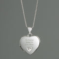 Personalised Children's Sterling Silver and Cubic Zirconia Heart Locket Necklace | Inspired Creative Gifts | UK Supplier
