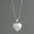 Personalised Children's Sterling Silver & Cubic Zirconia Heart Locket Necklace | Inspired Creative Gifts | UK Supplier
