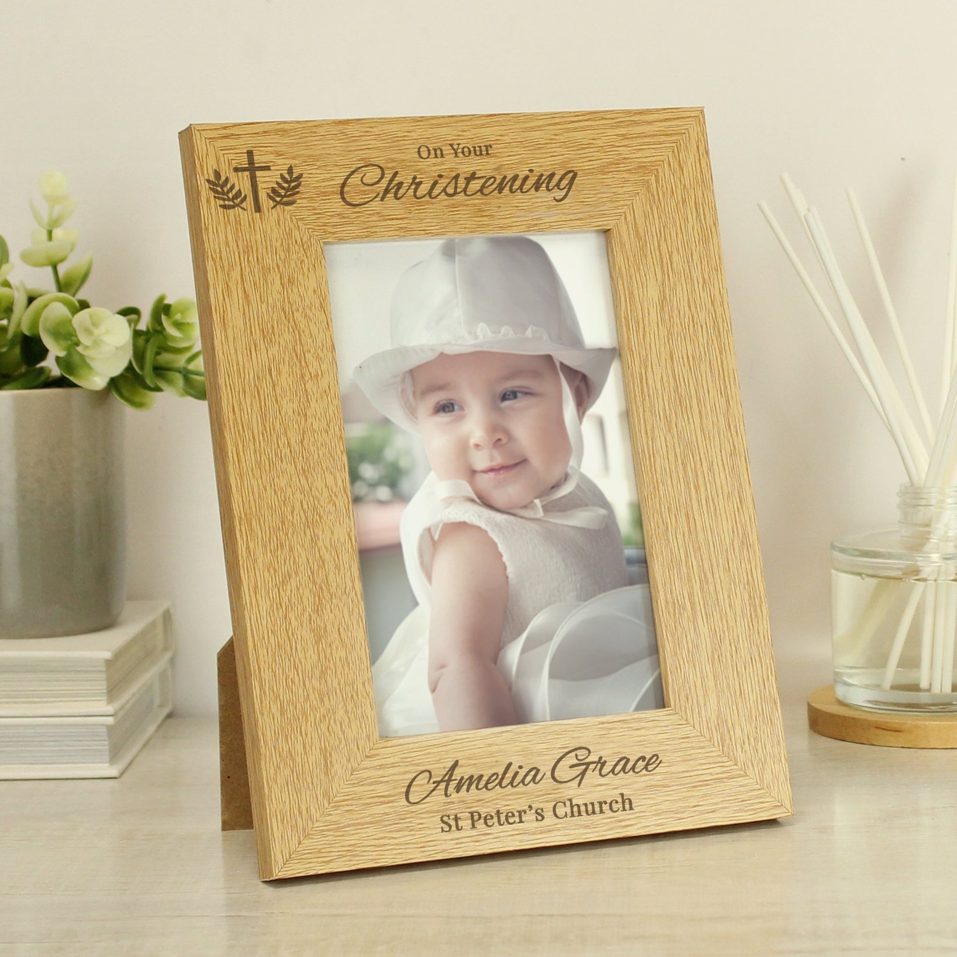 Personalised Christening 6x4 Photo Frame | Inspired Creative Gifts | UK Supplier