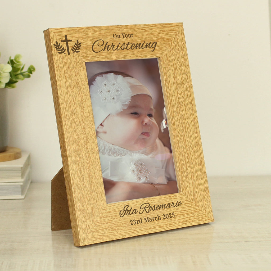 Personalised Christening 6x4 Photo Frame | Inspired Creative Gifts | UK Supplier