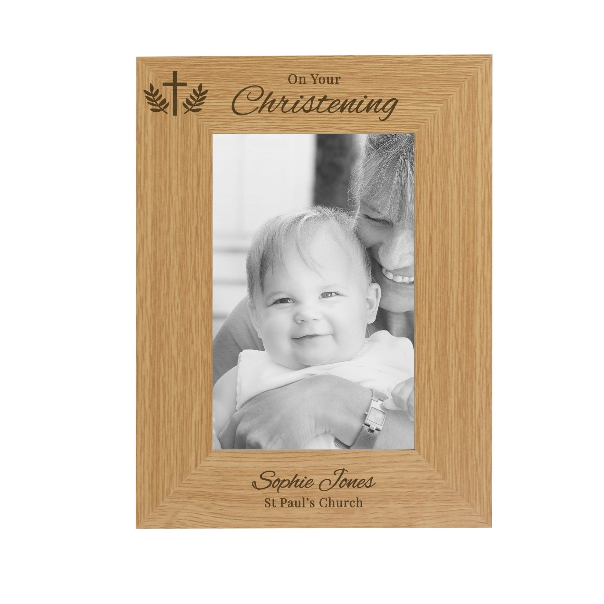 Personalised Christening 6x4 Photo Frame | Inspired Creative Gifts | UK Supplier