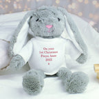 Personalised Christmas Bunny Rabbit - Red | Inspired Creative Gifts | UK Supplier