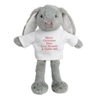 Personalised Christmas Bunny Rabbit - Red | Inspired Creative Gifts | UK Supplier