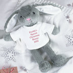Personalised Christmas Bunny Rabbit - Red | Inspired Creative Gifts | UK Supplier