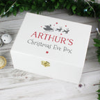 Personalised Christmas Eve White Wooden Box | Inspired Creative Gifts | UK Supplier