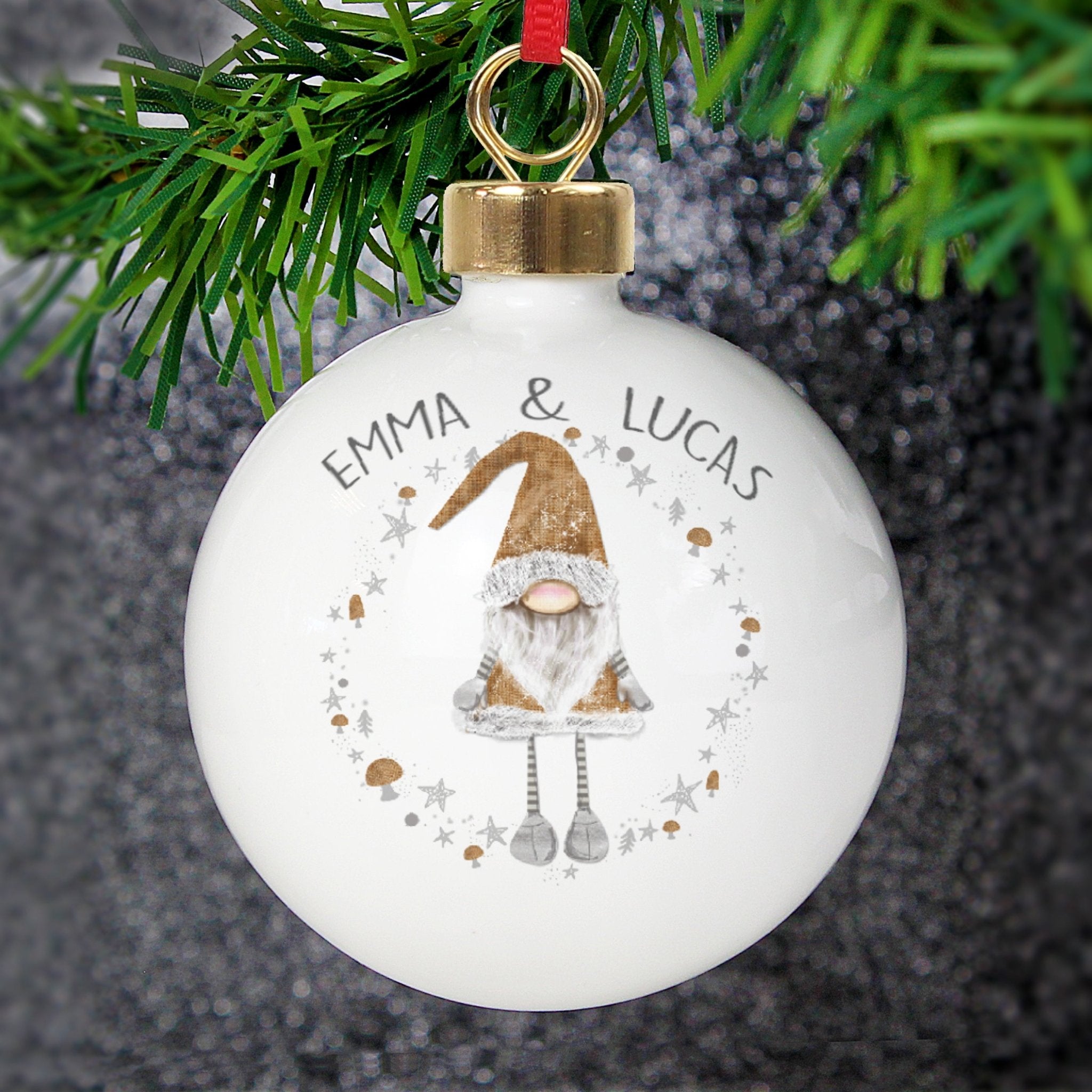 Personalised Christmas Gonk Bauble | Inspired Creative Gifts | UK Supplier