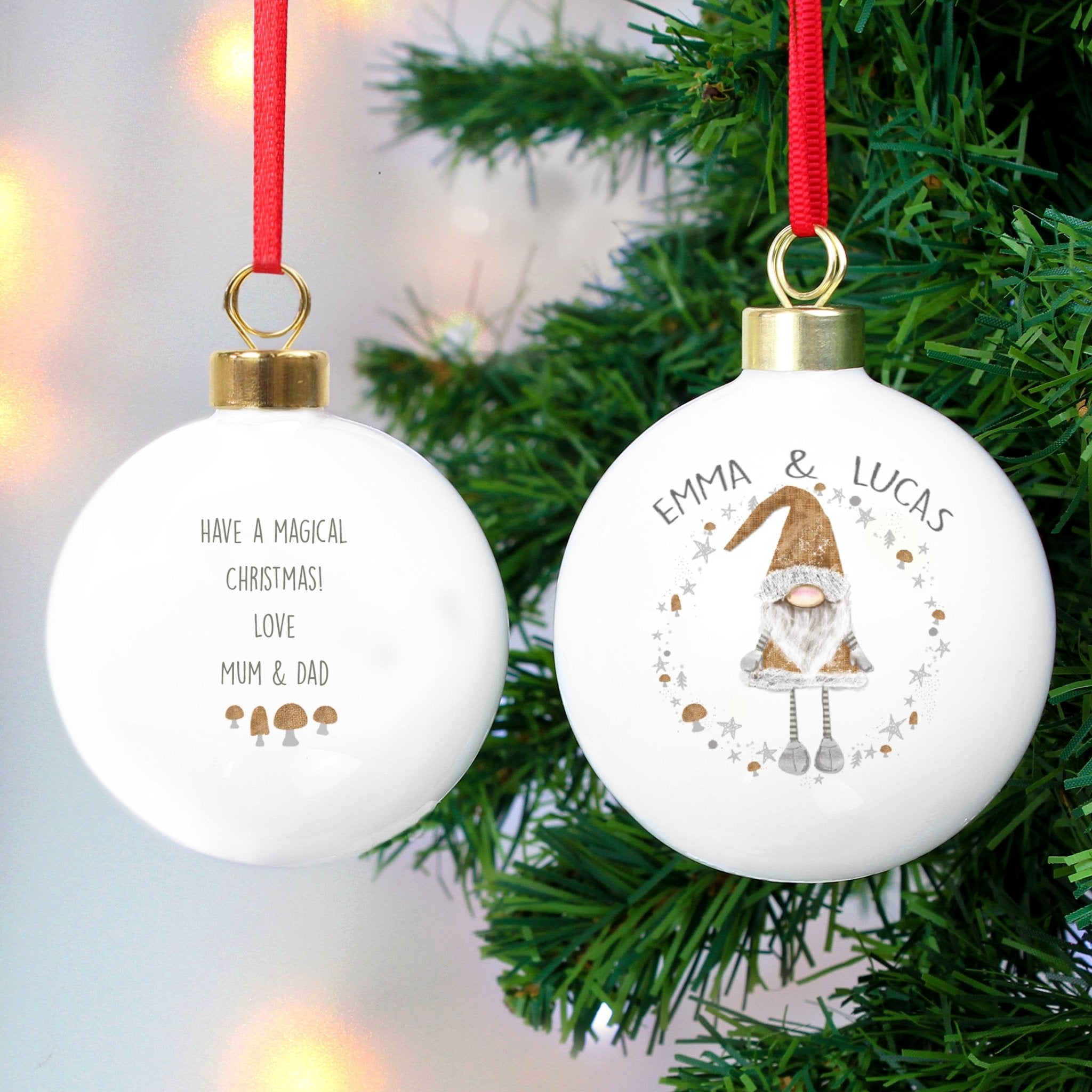 Personalised Christmas Gonk Bauble | Inspired Creative Gifts | UK Supplier
