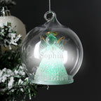 Personalised Christmas Message LED Angel Bauble | Inspired Creative Gifts | UK Supplier