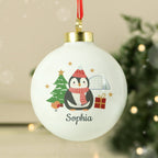 Personalised Christmas Penguin Bauble | Inspired Creative Gifts | UK Supplier