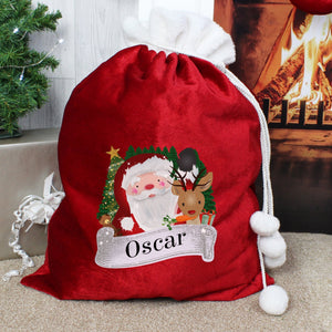 Personalised Christmas Santa Red Sack | Inspired Creative Gifts | UK Supplier