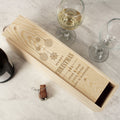 Personalised Christmas Wooden Wine Box | Inspired Creative Gifts | UK Supplier