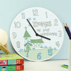 Personalised Church Boys Christening Clock | Inspired Creative Gifts | UK Supplier