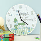 Personalised Church Boys Christening Clock | Inspired Creative Gifts | UK Supplier