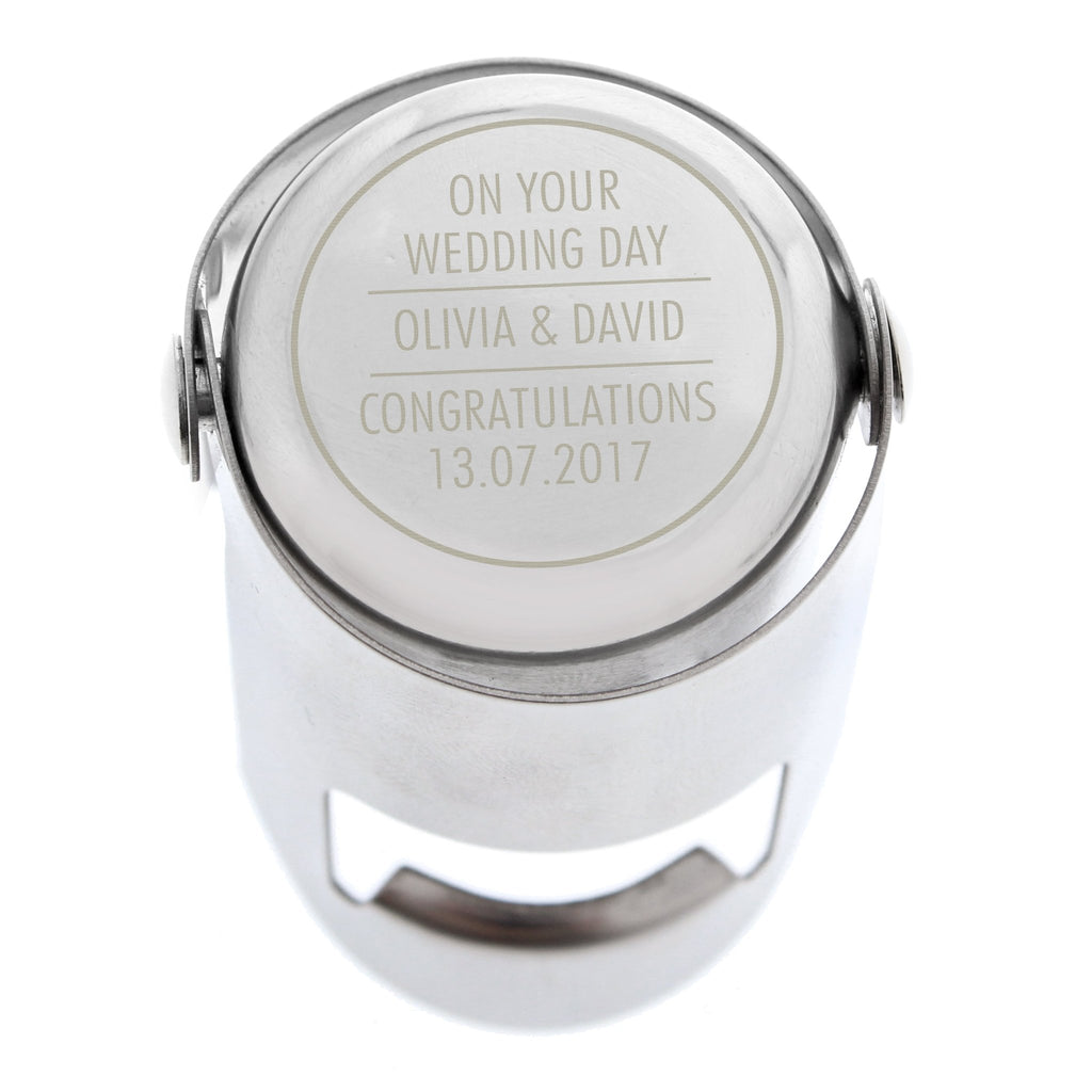 Personalised Classic Bottle Stopper | Inspired Creative Gifts | UK Supplier