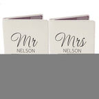 Personalised Classic Mr & Mrs Cream Passport Holders | Inspired Creative Gifts | UK Supplier