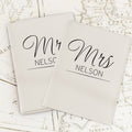 Personalised Classic Mr & Mrs Cream Passport Holders | Inspired Creative Gifts | UK Supplier