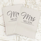 Personalised Classic Mr & Mrs Cream Passport Holders | Inspired Creative Gifts | UK Supplier
