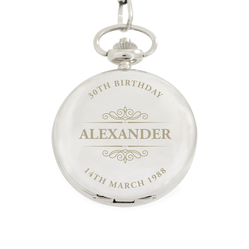 Personalised Classic Pocket Fob Watch | Inspired Creative Gifts | UK Supplier